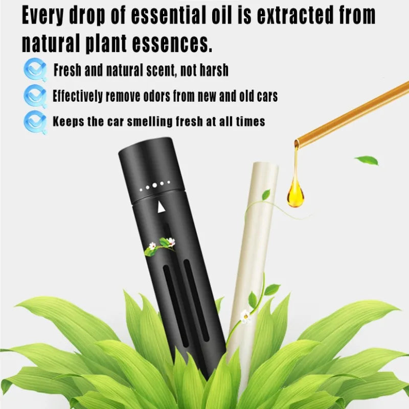 NEW Arrivals 8PCS/Set Car Air Vent Perfume Car Air Freshener Flavoring Smell Aroma Car Perfumes Natural Essential Oil Air Freshener Parfum Auto Interior Accessories
