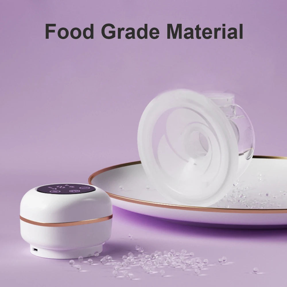 2/1 pcs Wearable Breast Pump Electric Breast Pump Hands Free Low Noise Milk Puller with 26mm Silicone Flange for Breastfeeding