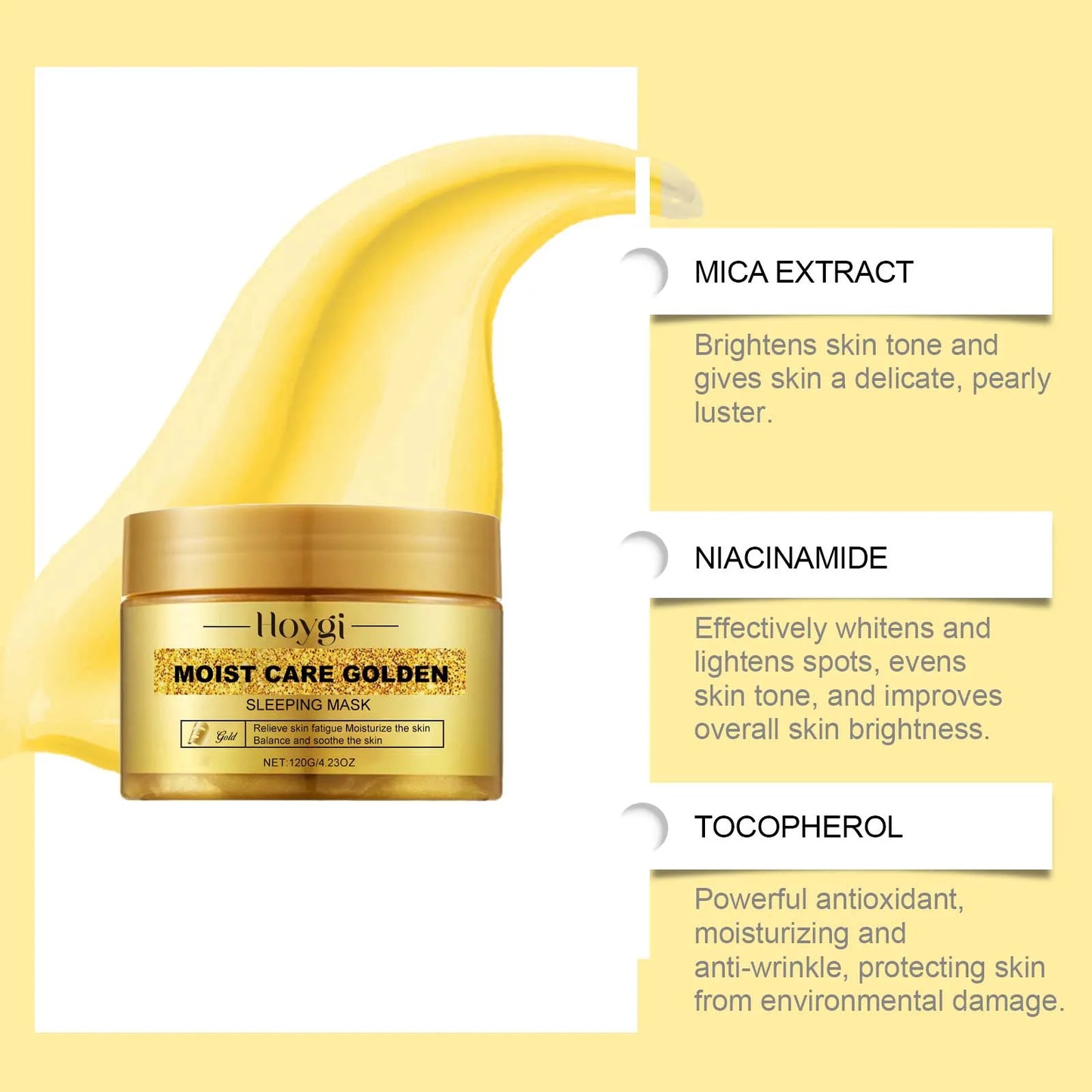 NEW Arrivals 3PCS Set Korean 24K Gold Sleeping Masks Moisturizing Shrinkage Pore Lift Firm Fade Fine Lines Niacinamide Brightening Facial Skin Facial Masks