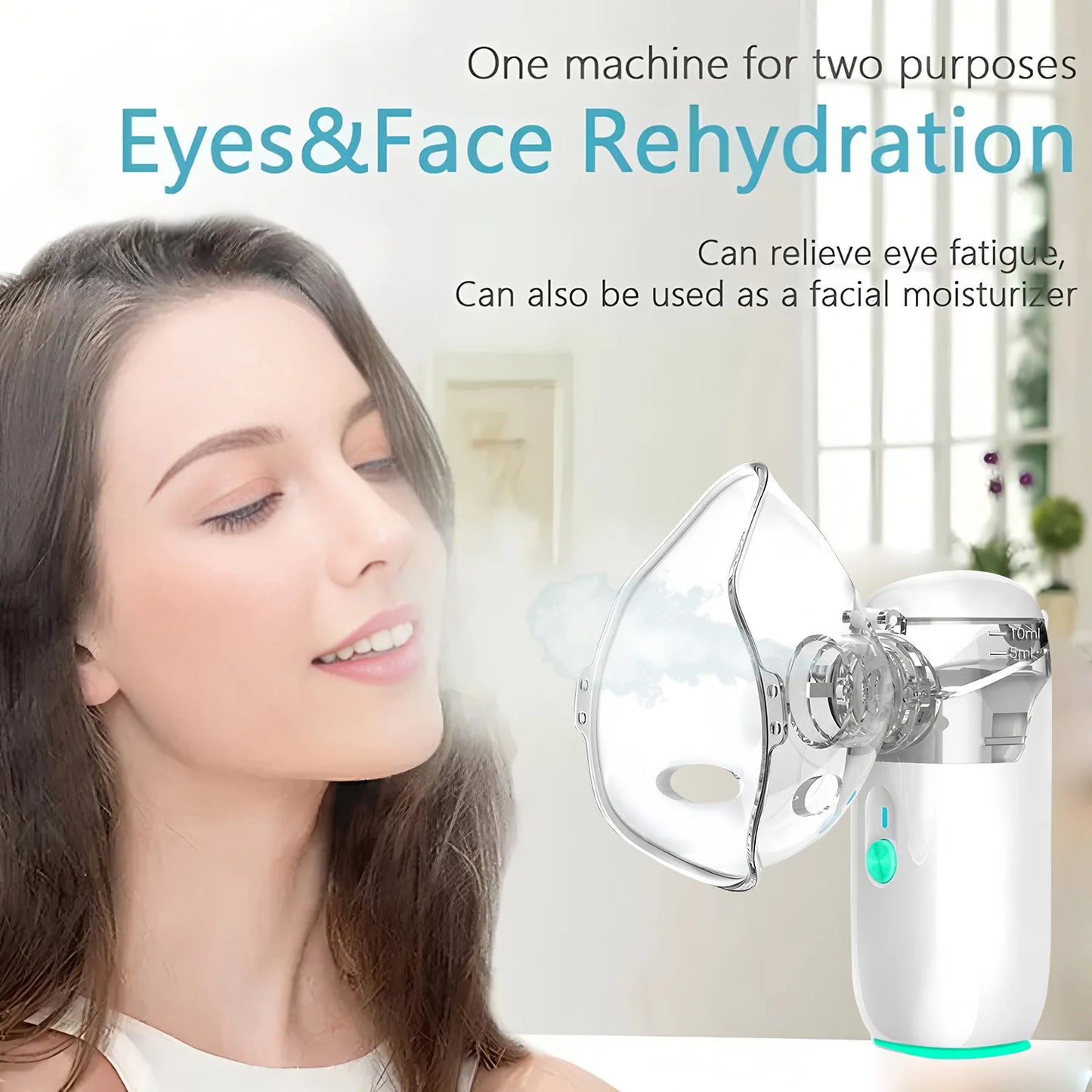 NEW Arrivals Electric Eye Steamer Mist Humidifier: Relieves Eye Fatigue, Moisturizes Dry Eyes, Pain Relief Dark Circles Remove for Ultimate Facial Hydration