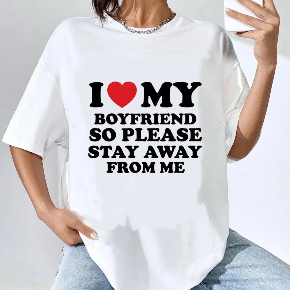NEW Arrivals S-2XL UK Size 7 Patterns *I Love My Boyfriend I Love My Girlfriend* Girls Boys Outdoor Streetwear T-Shirts Summer Beach Casual Clothes