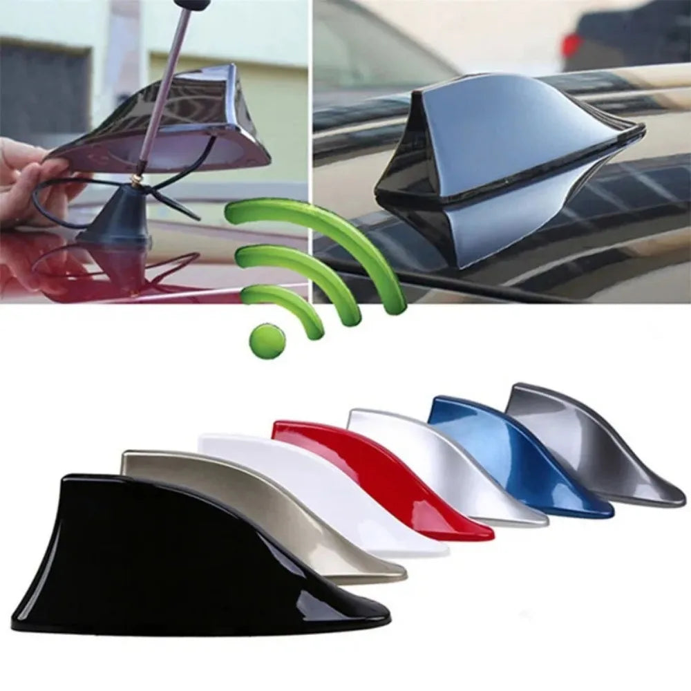 NEW Arrivals White/Black Car Roof Antenna New Shark Fin Antenna Car Modification Part Decoration Cars Accessories