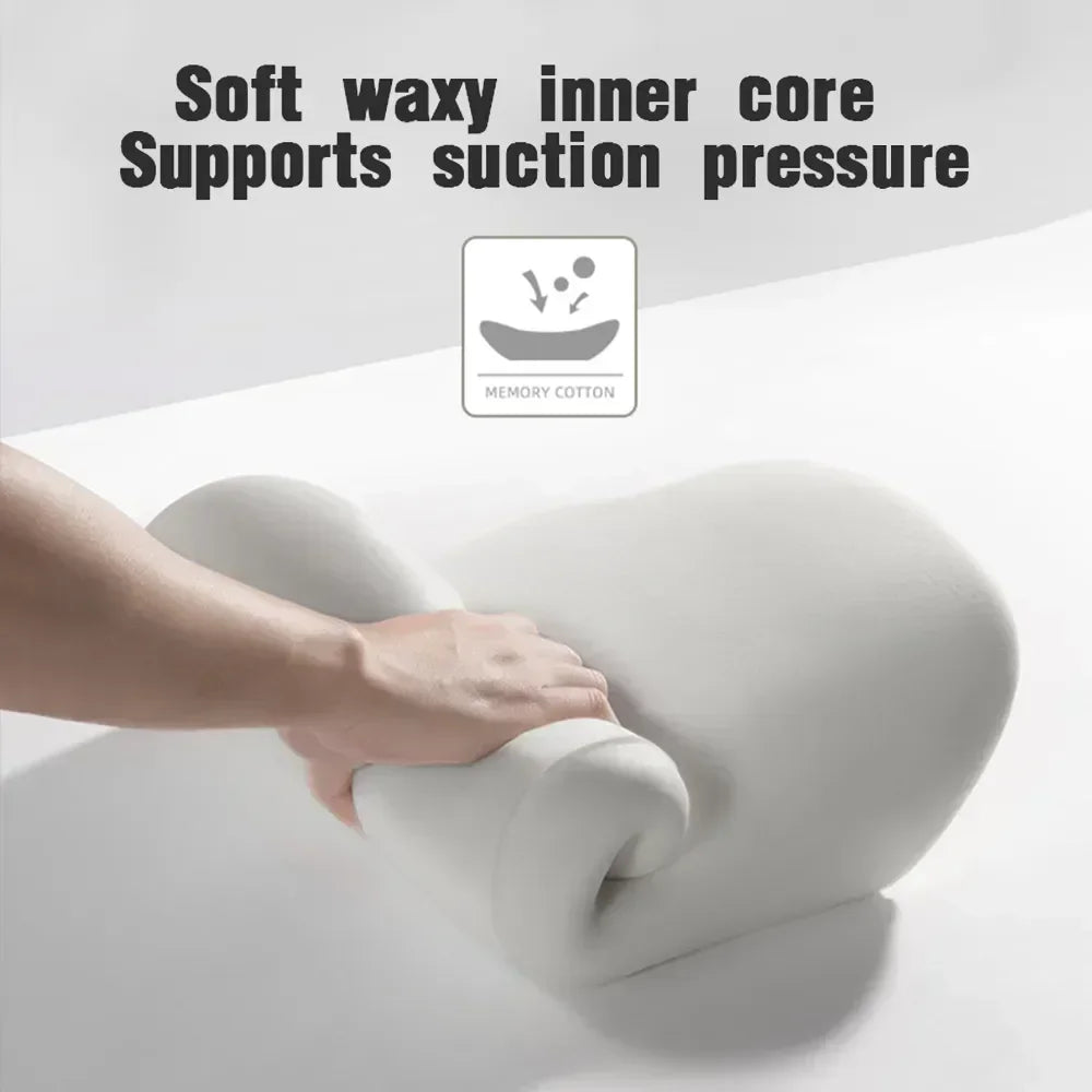 NEW Arrivals 2PCS Set 3 Colors Car Memory Foam Lumbar Support Cushion, Polyester Fabric, Anti-Slip, Washable, Ergonomic Design, Slow Rebound Memory Material