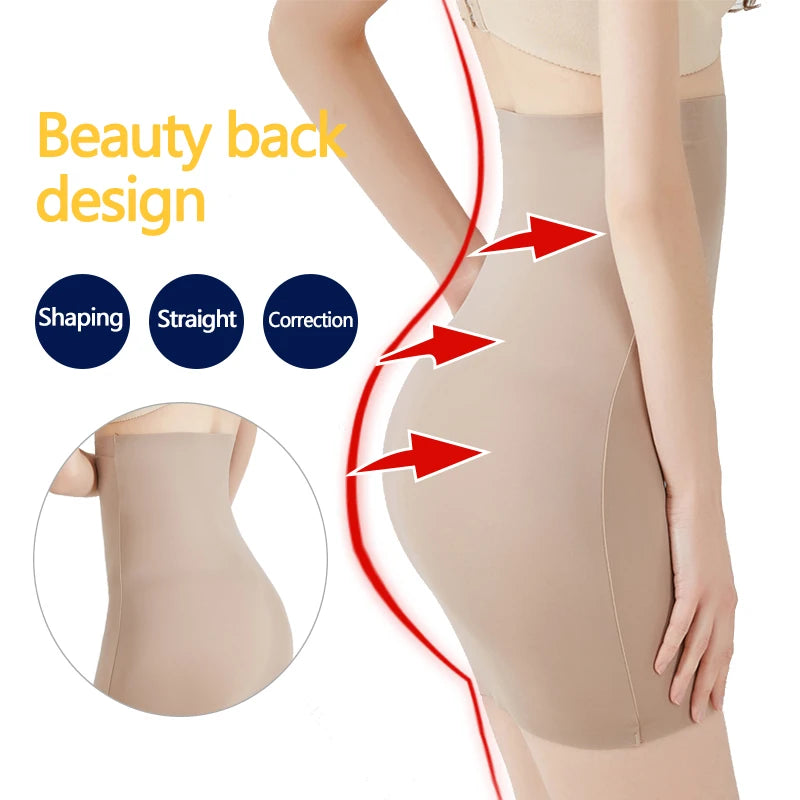 NEW Arrivals Slimming Half Slips for Women Under Skirt Short Mini Dresses with Elasticity Waistband Shaper Invisible Skirt Shapewear Tummy Belly Control Ladies Underwear Shapers
