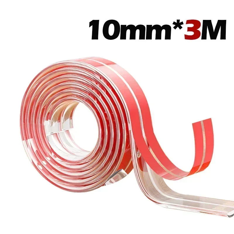 NEW Arrivals 1OPCS Corner Guards Set + 3M Transparent PVC Baby Protection Strip with Double-Sided Tape Anti-Bumb Kid Safety Table Edge Furniture Guard Corner L Protectors