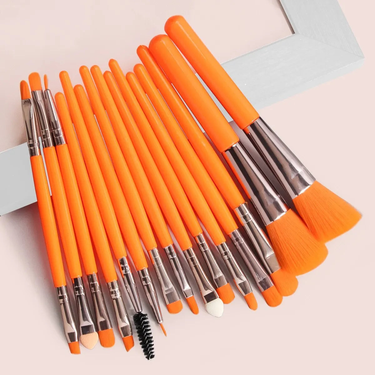 15 PCs Purple Makeup Brush Set