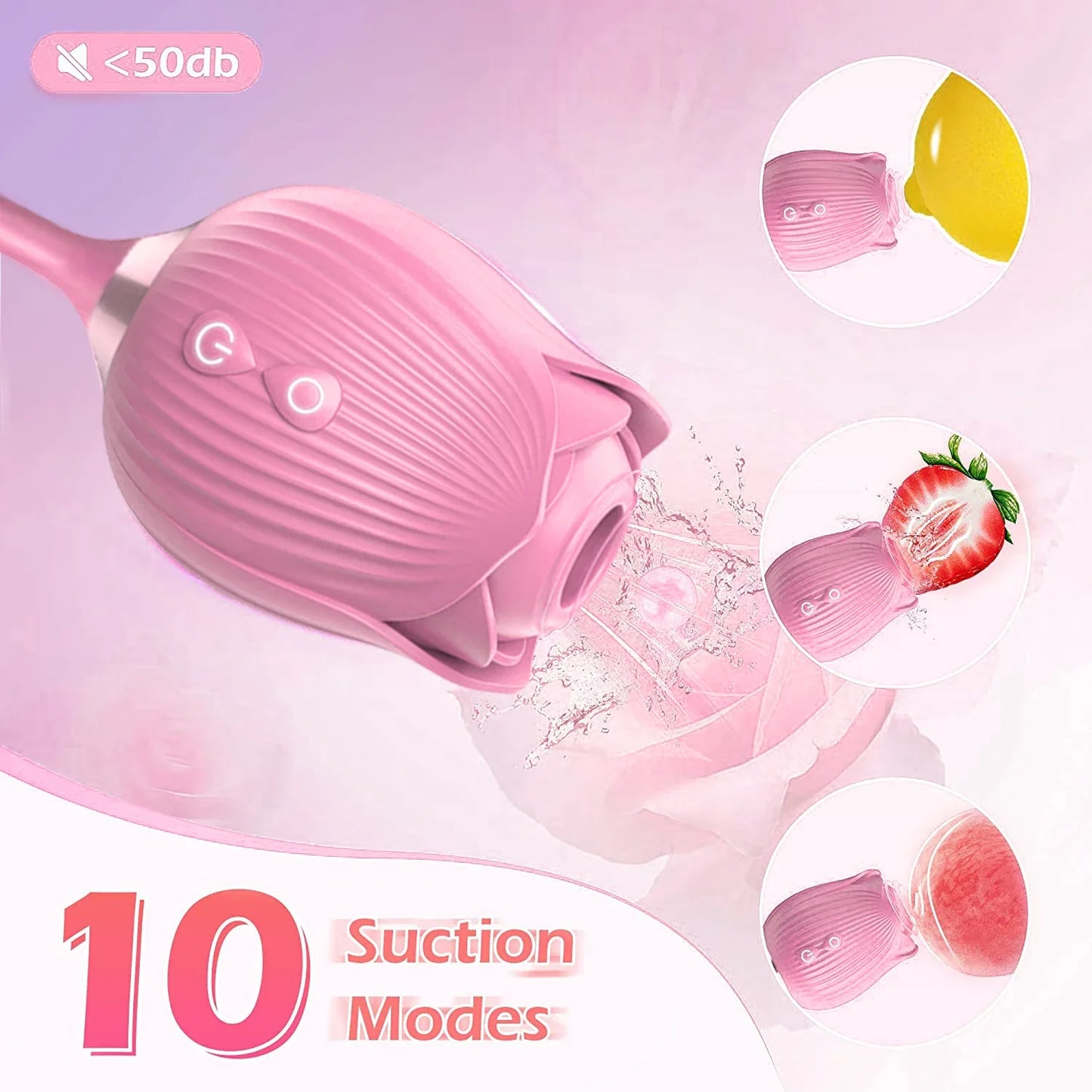 NEW Arrivals Rose-Sucking Thrusting Dildo Vibrator for Women Masturbation Nipple Clit Stimulator Vibrating Egg Tongue Licking Clitoris Sucker Sex Toy