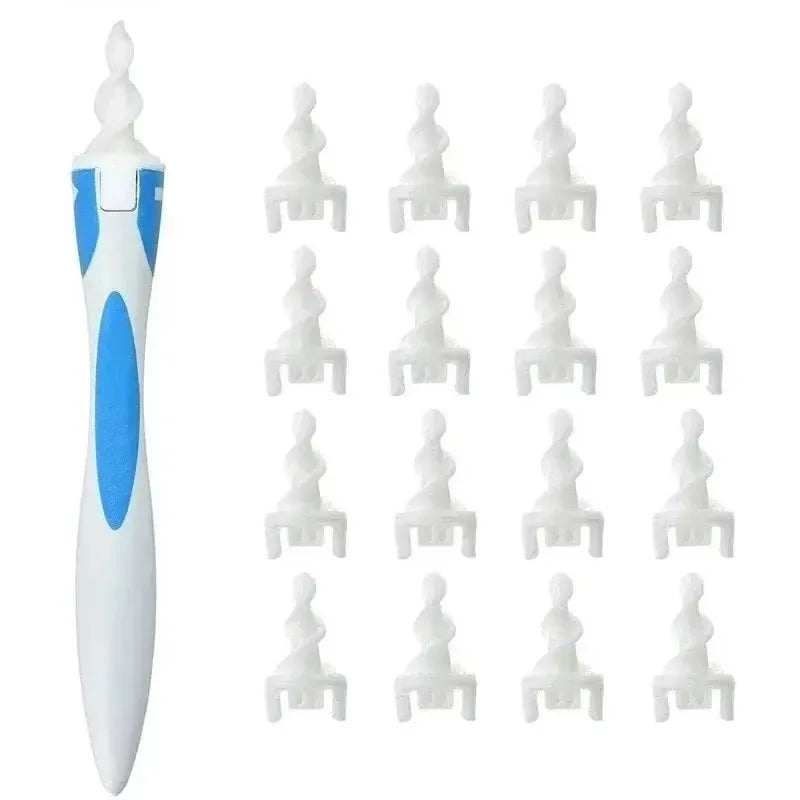 NEW Arrivals Adults/Children Ear Wax Remover Tool Ear Cleaner With Soft Silicone 16 Replacement Tips Simply To Grab Extract Earwax Sets
