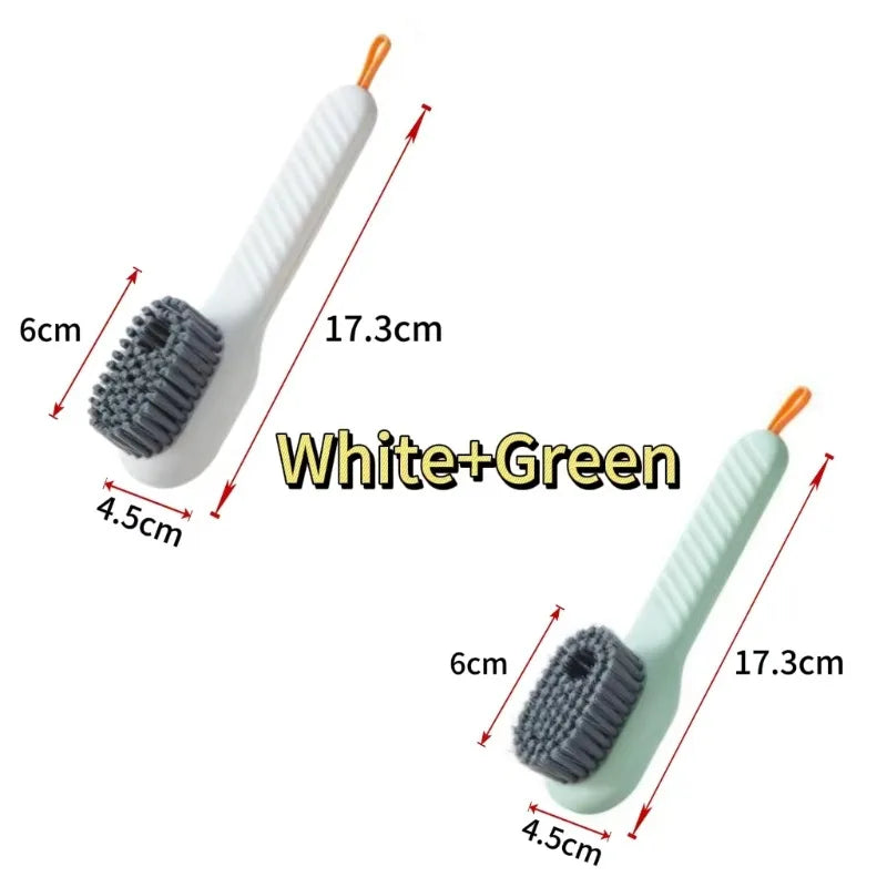 NEW Arrivals 3PCS Set Multi-Function Automatic Liquid Discharge Cleaning Brush–Shoe Brush & Clothes Cleaner, Perfect Household Cleaning Tool