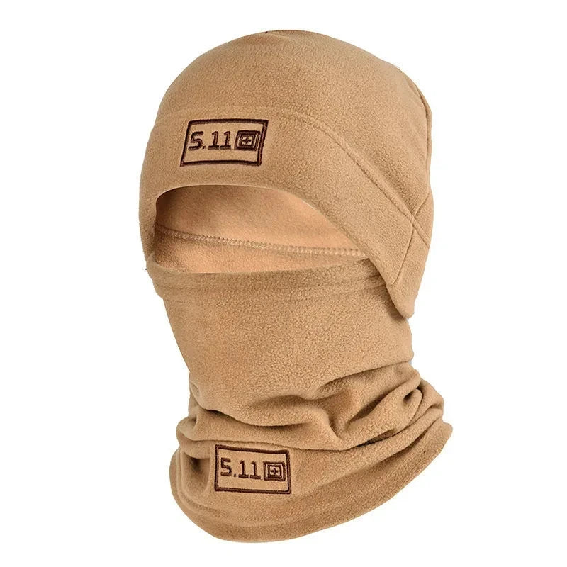 New Arrivals 6 Colors Tactical Fleece Hat & Scarf Set Thermal Head Cover Winter Warm Balaclava Face Mask Sports Cycling Bonnet Neck Protector