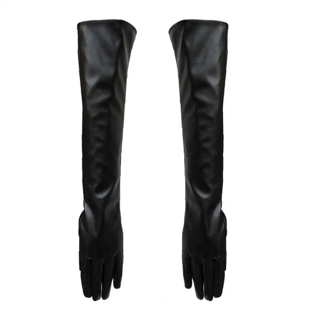 NEW Arrivals Full Finger Gloves Windproof Dress Gloves PU Leather Long Arm Gloves Costume Gloves For Dating Gifts Ladies Luxury Fashion Apparel Accessories