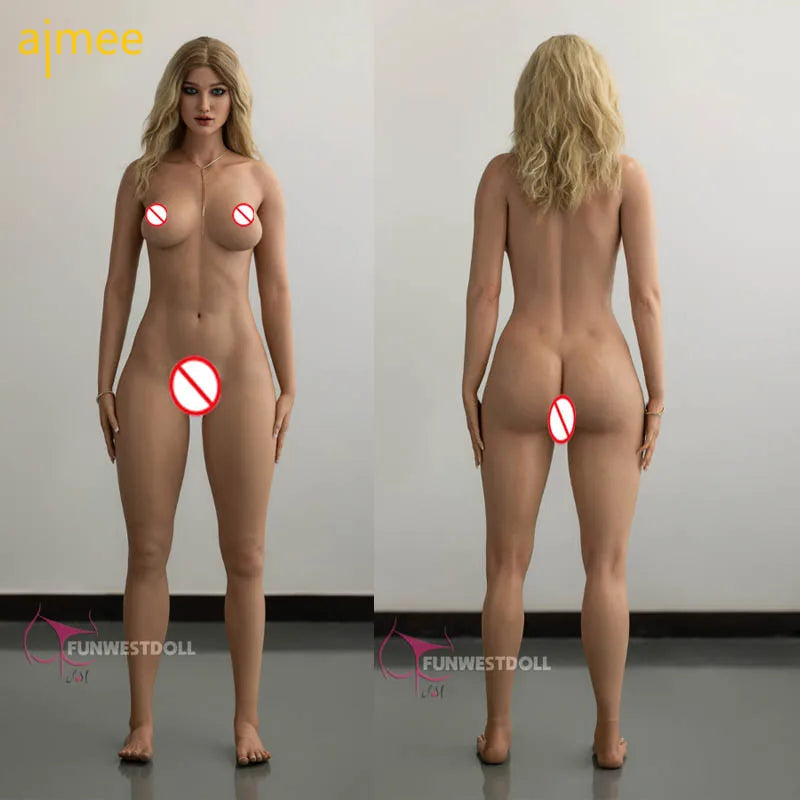 Blonde Russian Goddess Sex Doll for Men Секс Кукла Silicone Vagina Anal Oral Love Doll 160cm Lady Real Doll Jelly Boobs Sex Doll