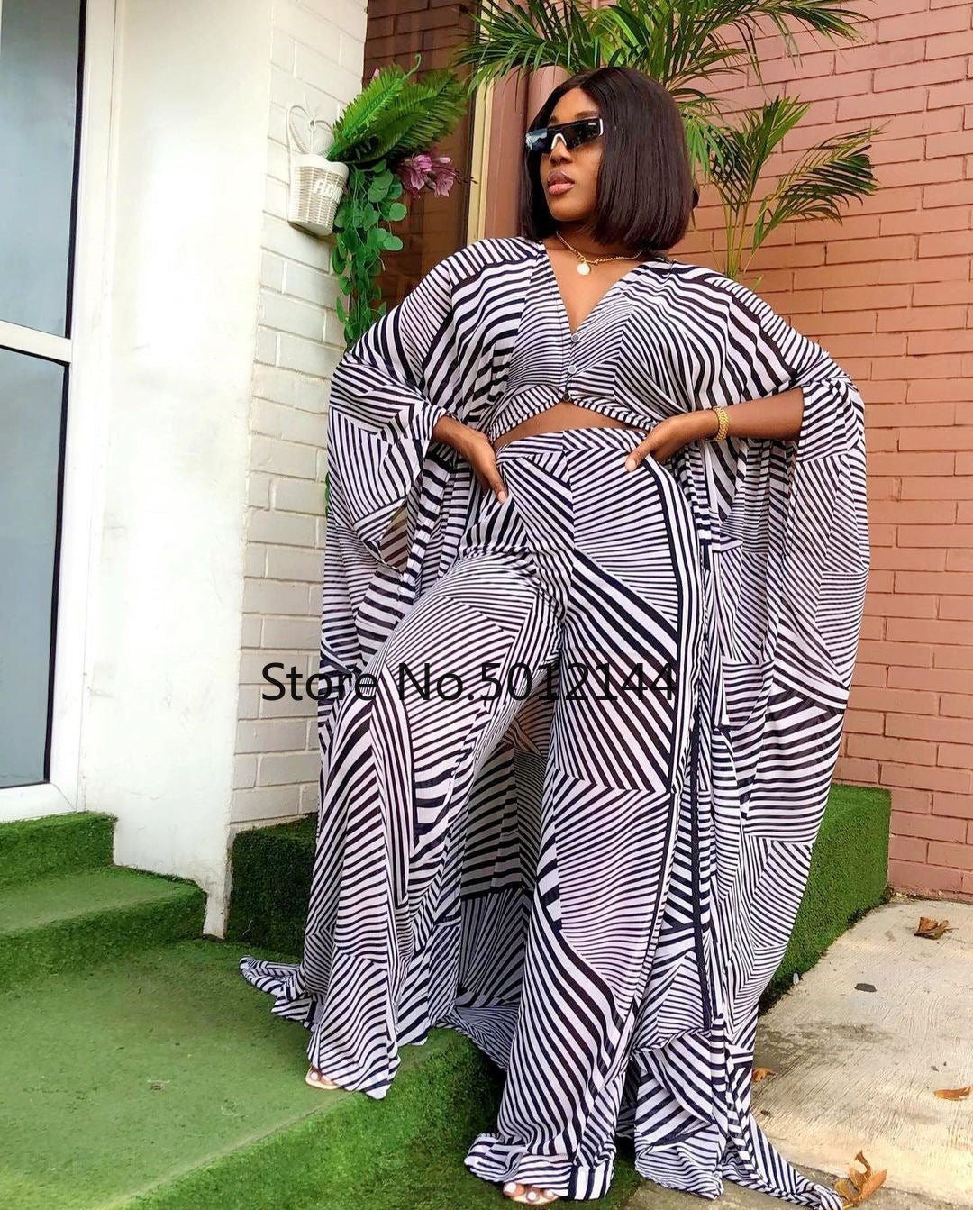 NEW Arrivals 2PCS Set Plus Size 5 Colors/Patterns Spring Summer African Clothes For Chubby Women Dashiki 2025 Fashion Long Dress Sets Pants Suits Outfits Party Dresses