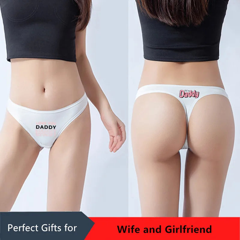 NEW Arrivals *SPANK Me Daddy* Sexy Underwear for Women Lady Girl Panties Yes Daddy Underpants Female T-Back G-String Thongs for Female