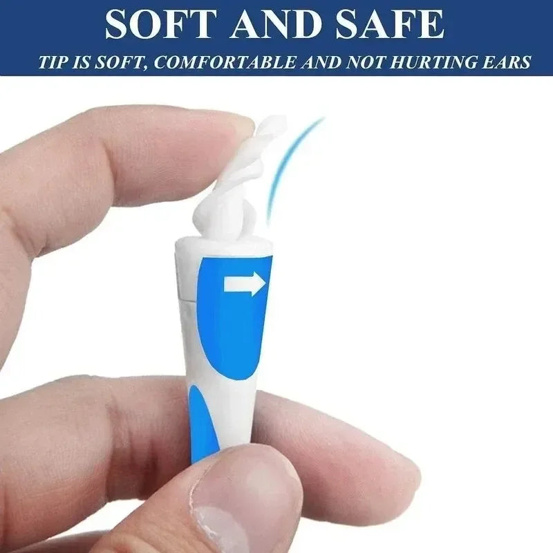 NEW Arrivals Adults/Children Ear Wax Remover Tool Ear Cleaner With Soft Silicone 16 Replacement Tips Simply To Grab Extract Earwax Sets