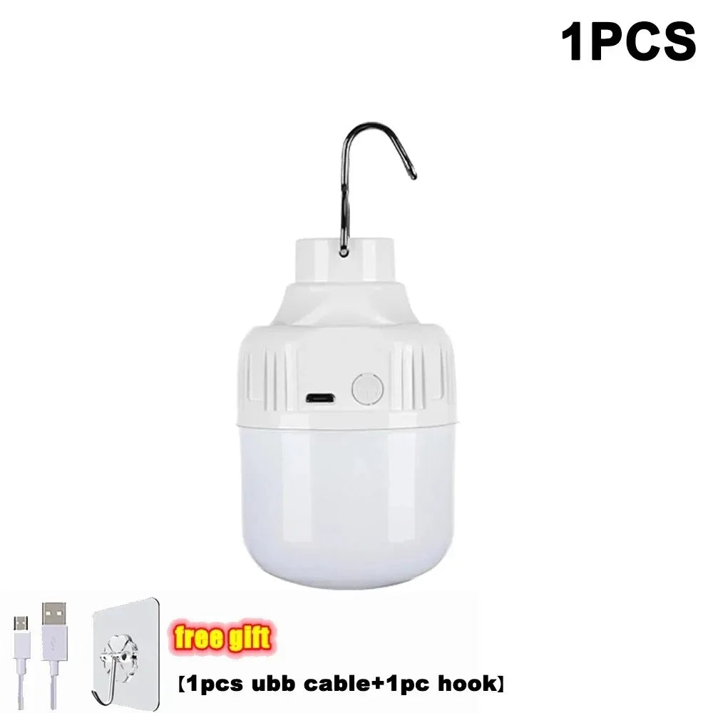 NEW Arrivals 5-10PCS Set High Power LED Camping Light Waterproof USB Rechargeable Portable Lamp for Outdoor BBQ Hiking Emergency Hunting Power 