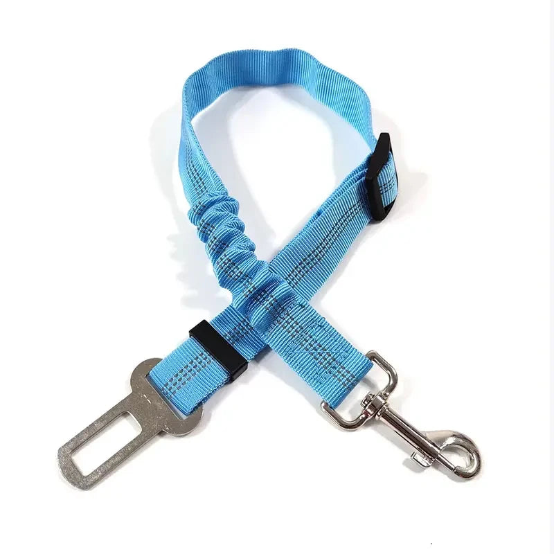 NEW Arrivals Reflective Dog Seat Belt - Adjustable and Durable Harness with Bungee Fabric Belt for Safe and Secure Car Travel Dogs Safety Accessories Pets Supplies