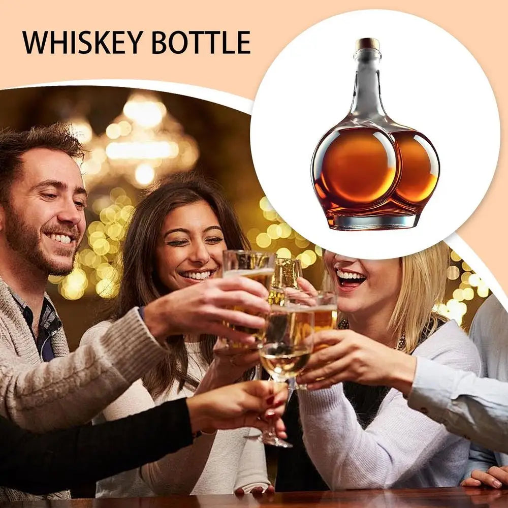 NEW Arrivals Novelty Design Barware Wine Glass Bottle Drinking Container Whiskey Decanters For Liquor Bourbon Tequila Vodka Red Wine Home Office Pubs Restaurant Decoration