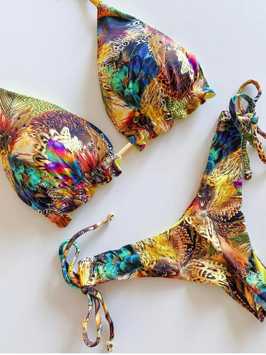 Popular Womens Beachwear Sexy Bikinis Set Hot Sport Swimwear Push-Up Padded Swimsuit Exquisite Bather Swimwear