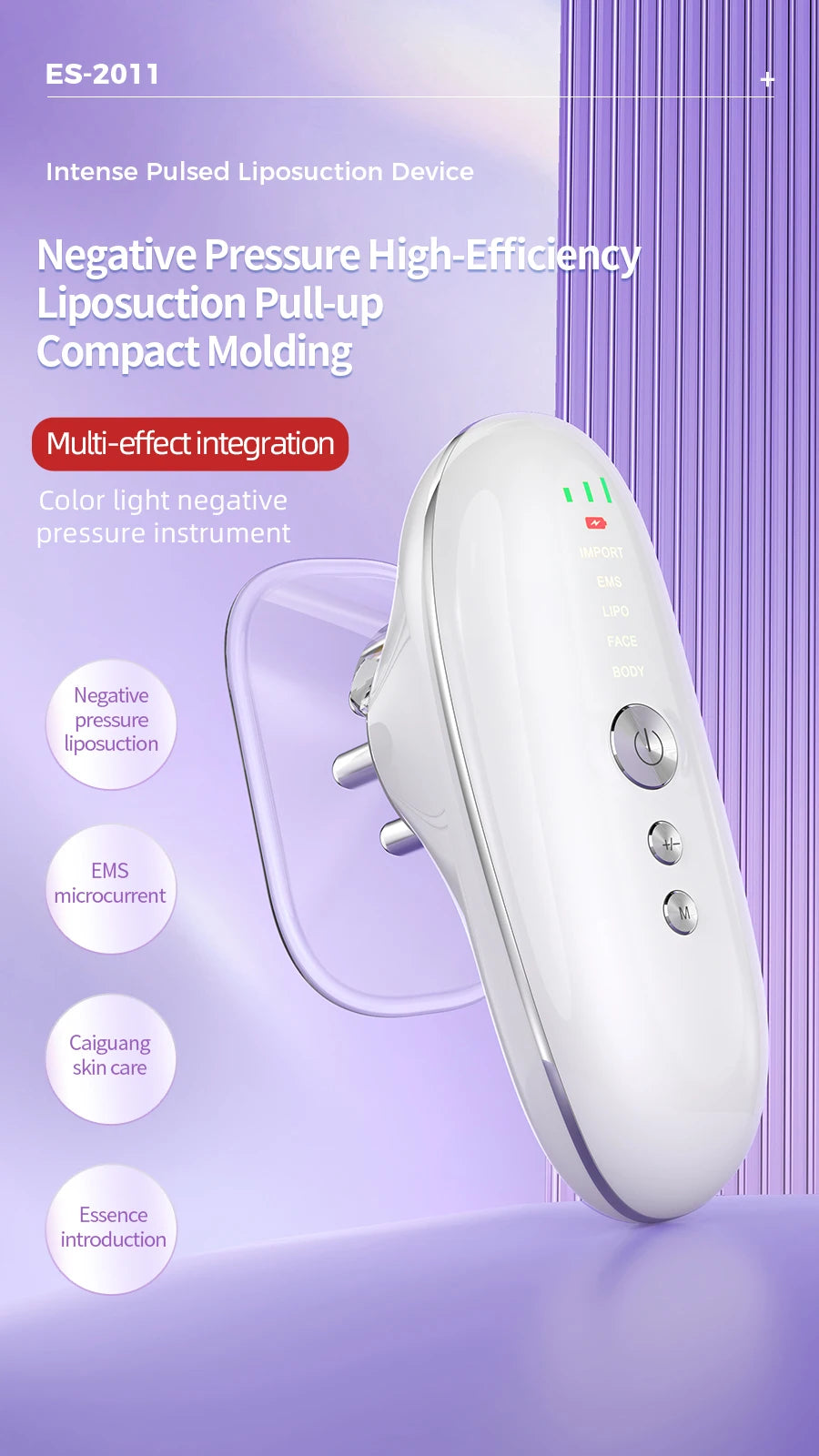 NEW Arrivals 2 in 1 Electric Cellulite Massager Body Sculpting Machine for Leg Abdomen Waist Arm Microcurrent Facial Device for Skin Care