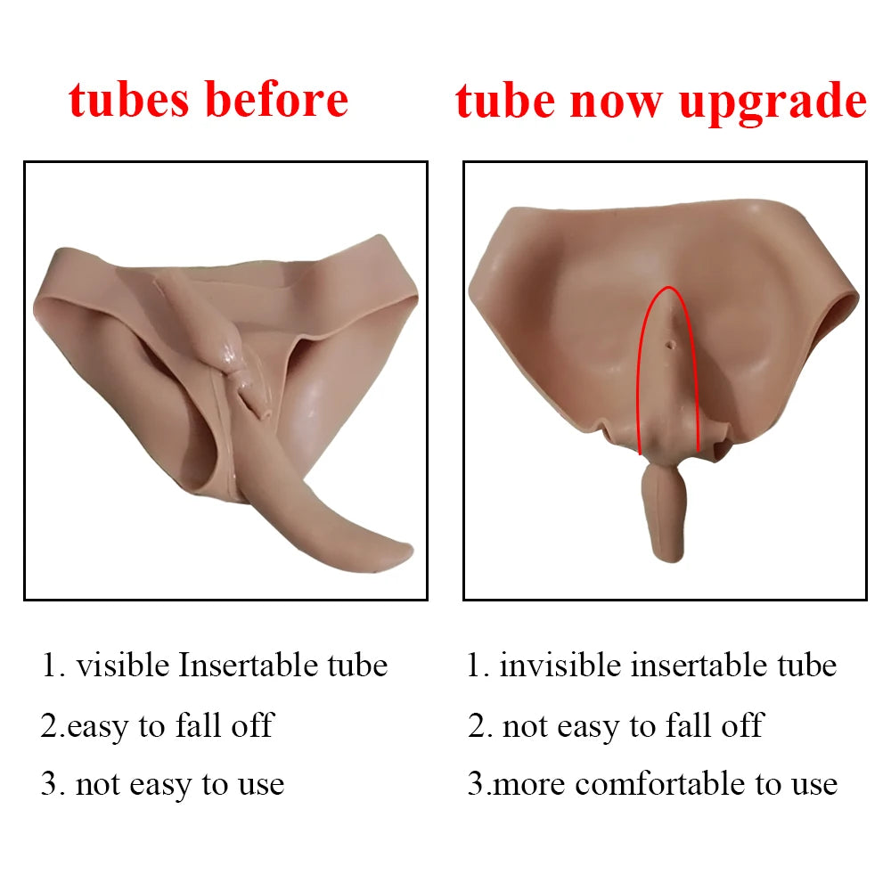 Drag Queen Silicone Realistic Vagina Hip Pants Pussy Transgender Artificial Sex Fake For Crossdresser Transgender Cosplay