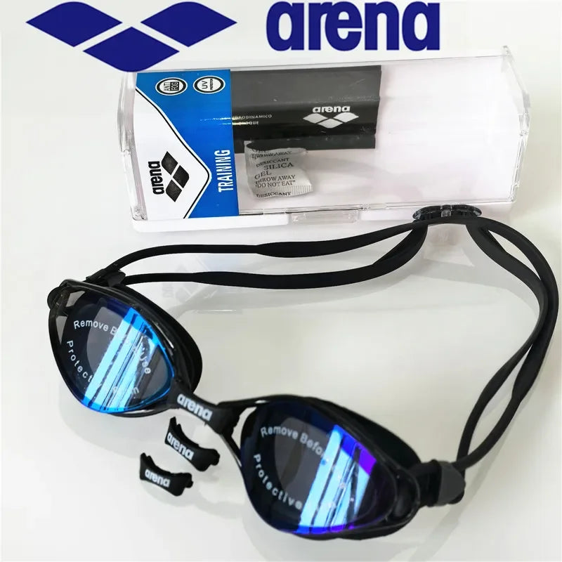 NEW Arrivals 100% Original ARENA 2PCS Set 9 Colors Professional Waterproof and Anti-Fog High-Definition Adult Swimming Goggles Silicone Swim Cap Women Men Swimming Accessories Sports Supplies