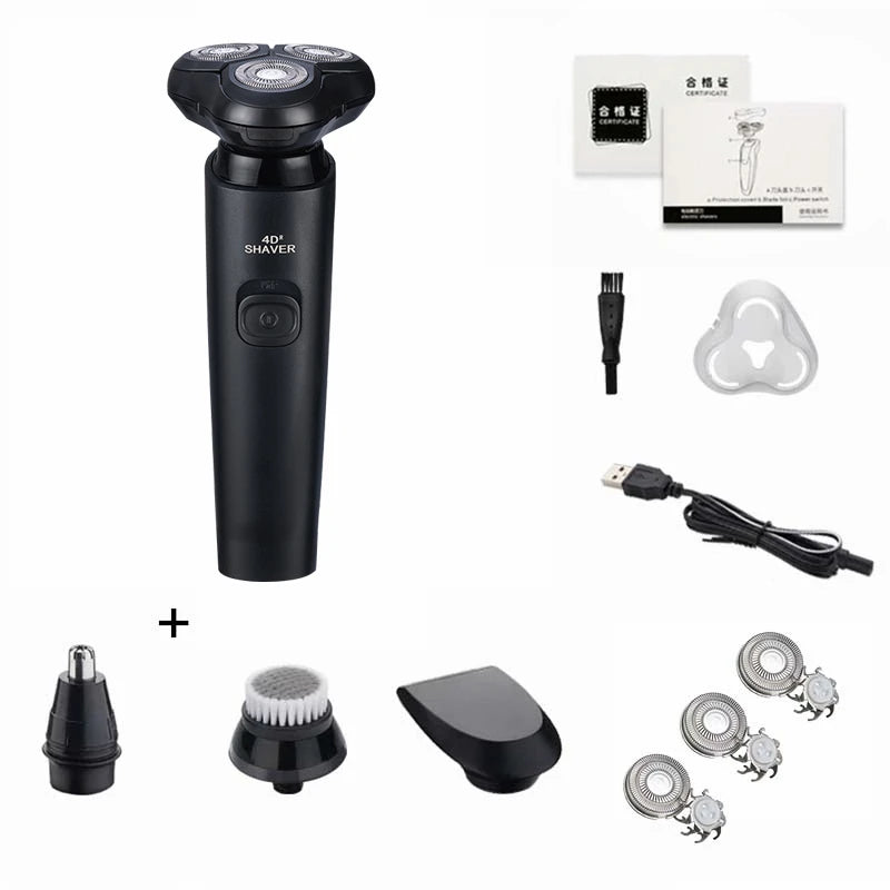 NEW Arrivals Gift for Husband Lover Electric Razor Set Electric Shaver Body Hair Cutting Shaving Machine for Men Women Clipper Rotary Beard Trimmer Waterproof Hair Sets Accessories Hair Care Supplies