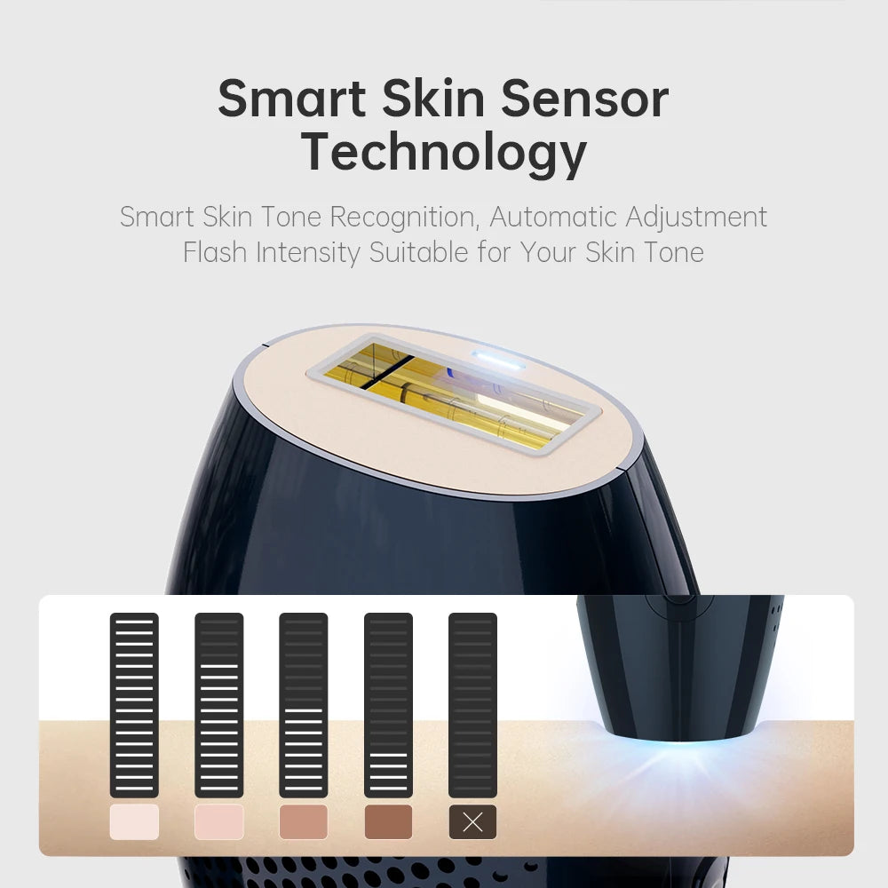 NEW T17 Skin Sensor Laser Hair Removal IPL Epilator ICE Cold Device Mini Portable Body Facial Secret Area Hair Remover Machine For Women Men Skin Hair Care Supplies