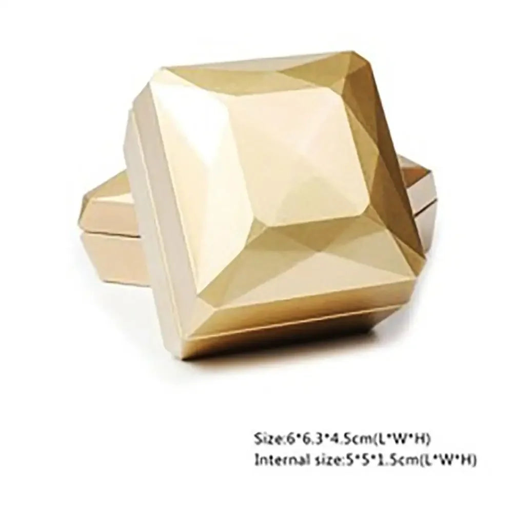 NEW LED Light Jewelry Box Luxury Ring Box for Proposal Engagement Wedding Rubber Paint Square Jewelry Gift Organizer Accessories Jewelry Supplies