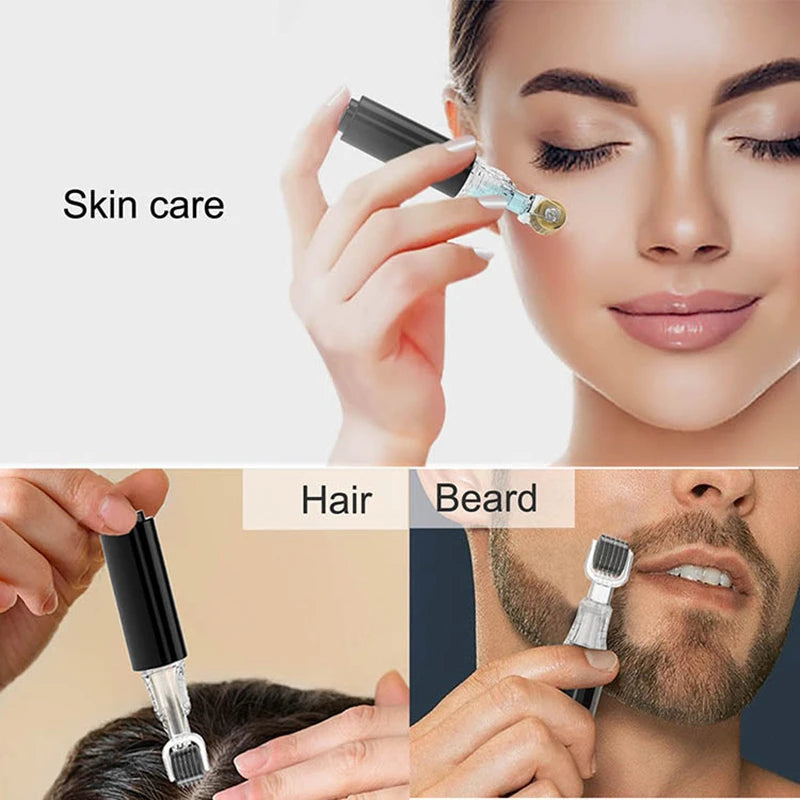 NEW Derma Roller Titanium Needle Vitamin Oil Roller For Face,Beard Roller,Hydra Roller Beard Growth,Hair Growth Beard Care and Serum Applicator Hair Care Supplies