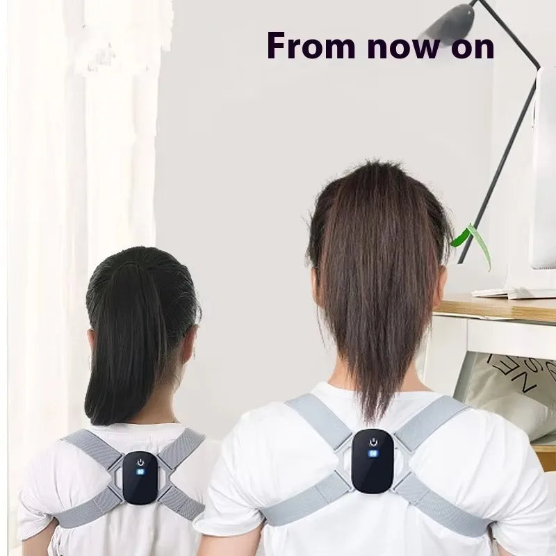 NEW Arrivals 10PCS Set Smart Posture Corrector Rechargeable Back Brace 8 Shape Vibration Reminder 400mAh Battery for Work Study Office Home Kids Sitting Back Corrector