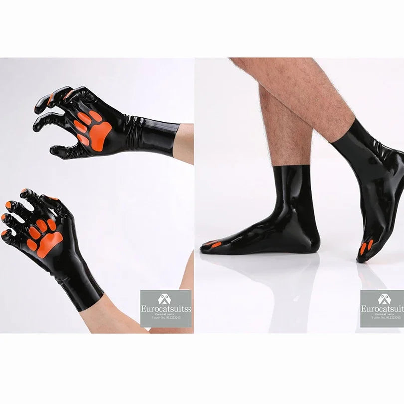latex fetish stockings sexy bodysuit long opera gloves sexy lingerie latex socks stockings rubber bodysuit restrant latex women