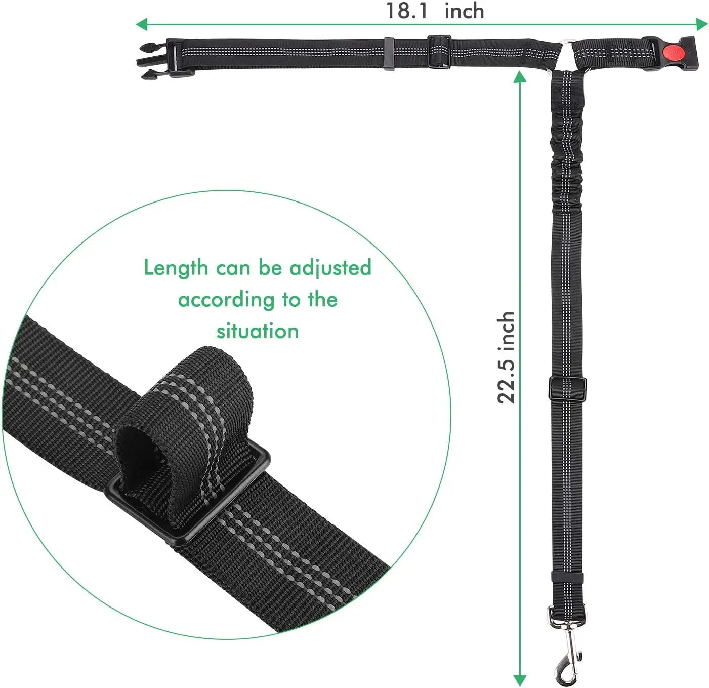 NEW Arrivals 8 Colors Pet Products Car Seat Belt Dog Leash with Buffer Elastic Reflective Safety Rope Leash Dog Security Rope Pets Supplies