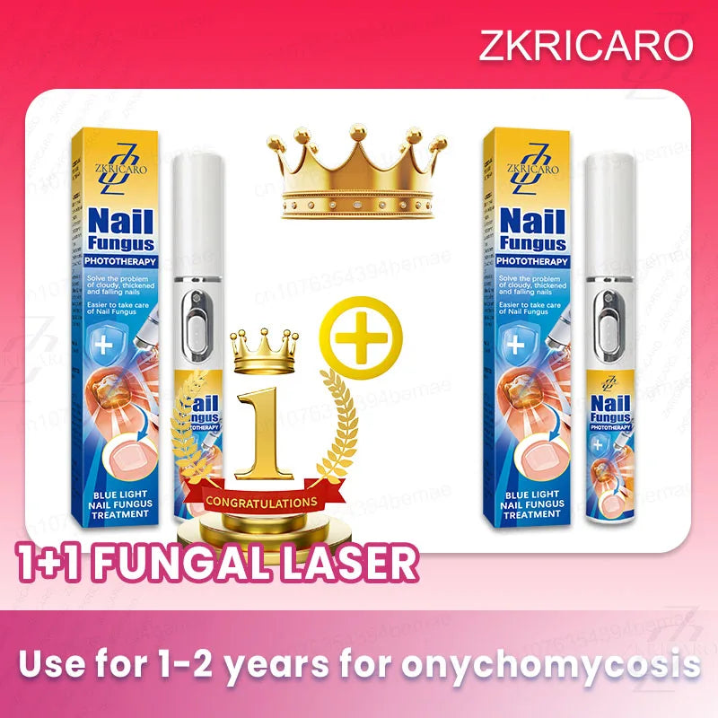 1/2 PCS Set High-Quality Blue Light Laser Therapy Broken Nails Fungus Treatment Promotes Healthy and Beautiful Nails Manicure Pedicure Accessory Sets