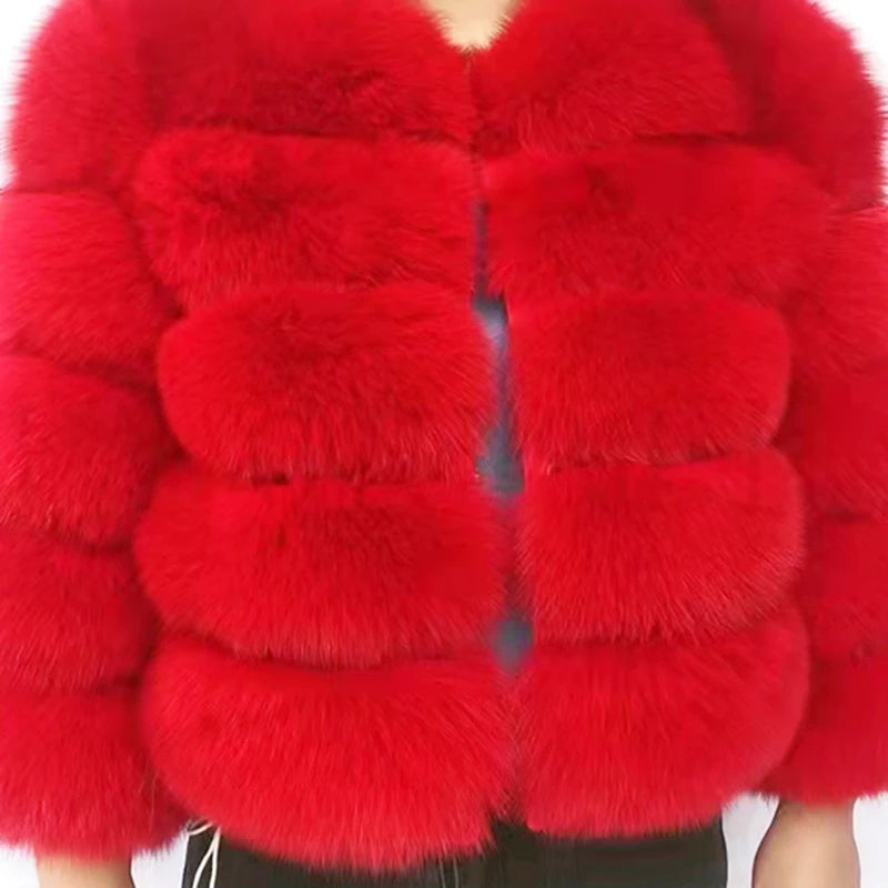NEW Luxurious Women Ladies Real Fox Fur Shawl Vest Jacket Fluffy Fur Cape Natural Fur Poncho Fur Lady Scarf Wrap Coat Shawl Evening Wedding Party Winter Clothes Supplies Female Fashion Clothing Accessories Products
