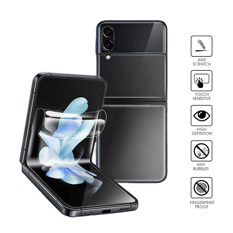 4Pcs Inside Hydrogel Film for Samsung Galaxy Z Flip 5 4 3 TPU Screen Protector