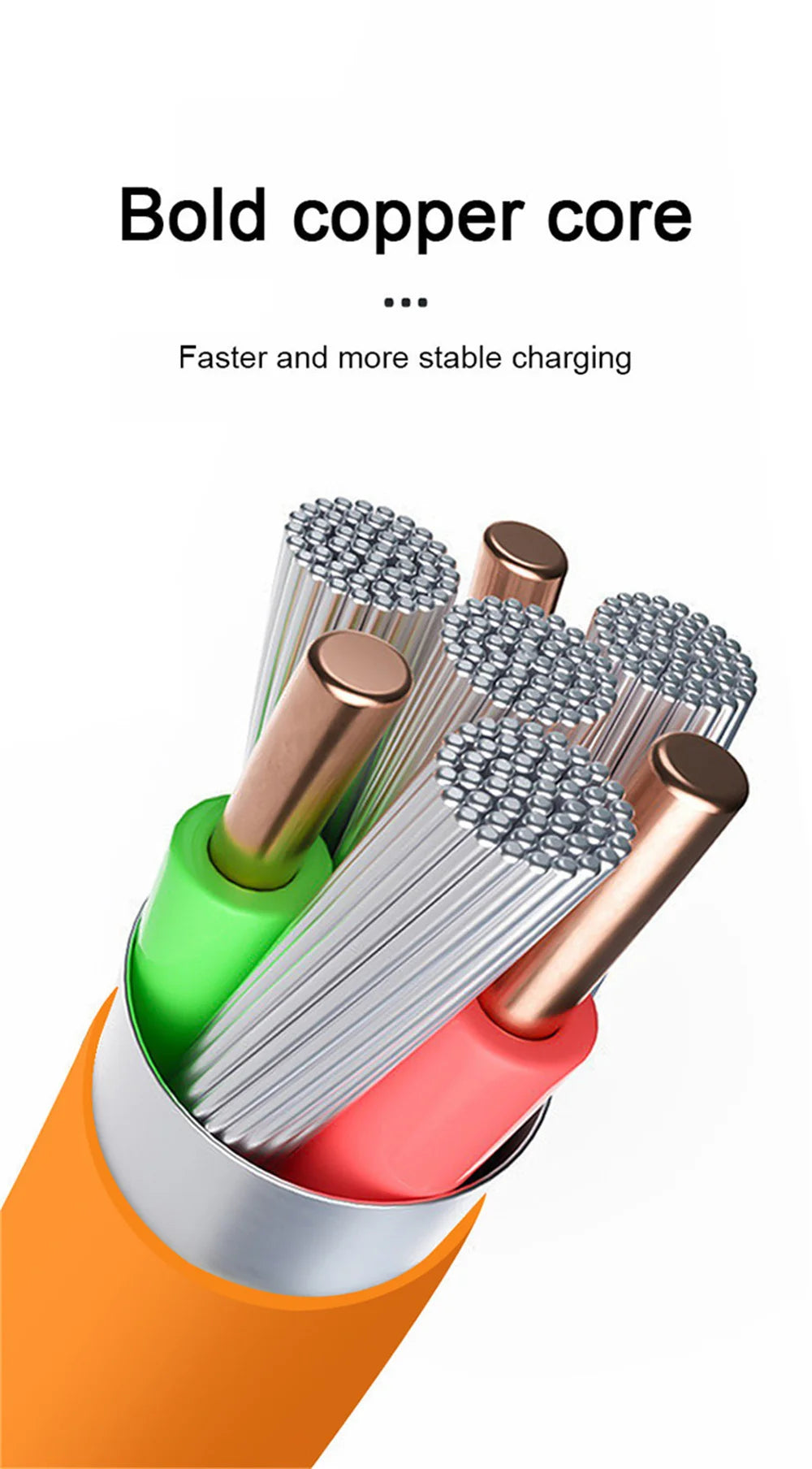 3PCS Set 120W Super Fast Charge Type-C Liquid Silicone Cable Quick Charge USB C Lines For Xiaomi Huawei Samsung USB Phone Data Wire Computer Accessories Electronic Supplies