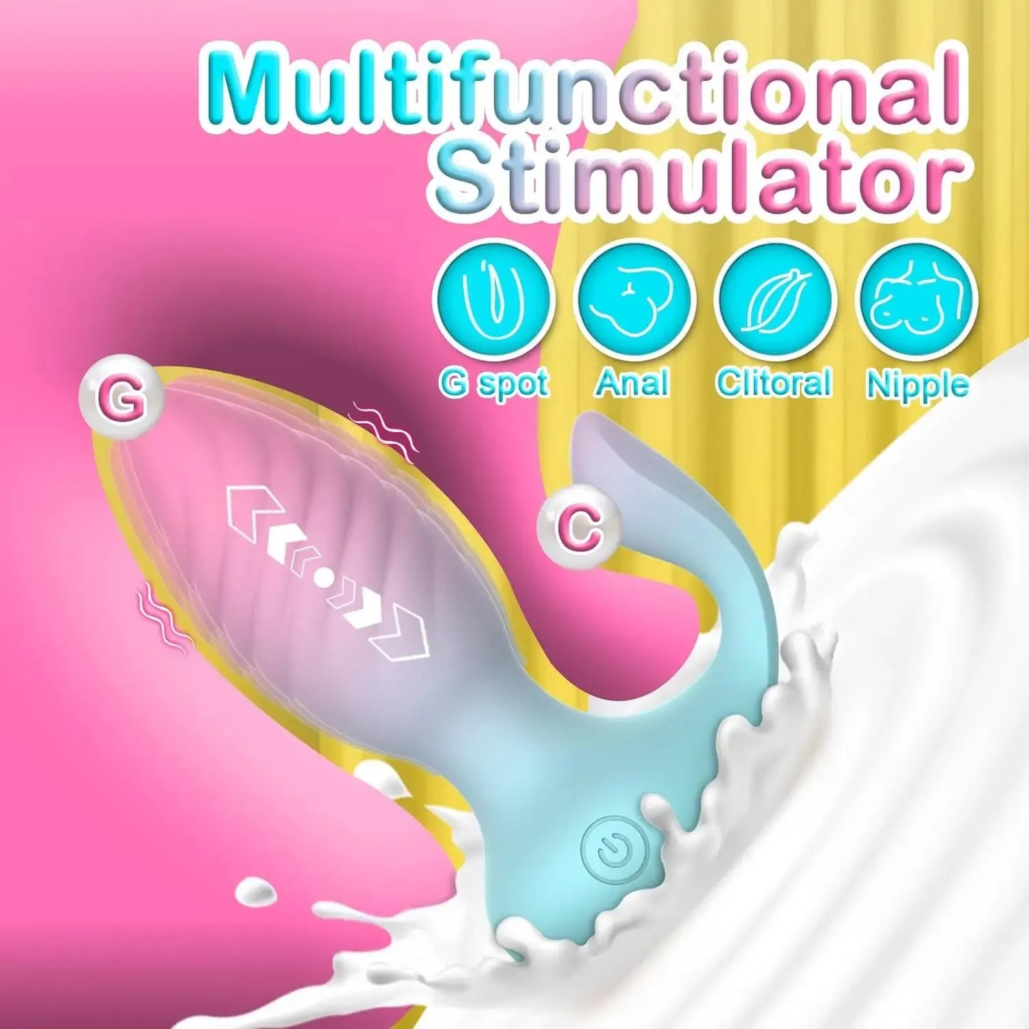2 in 1 Anal Plug Vibrator Clitoris Stimulator Adult Dual Motors Anal Toys Remote Control Vibrating Butt Plug Sex Toys for Women