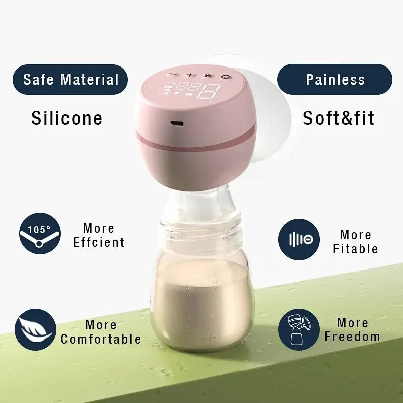 NEW Electric Breast Pump Intelligent Integrated High Suction USB Charging Breast Pump Breast Milk Postpartum Painless and Silent Breast Women Personal Care Supplies