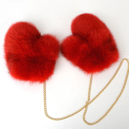 NEW Arrivals Hot Sale Winter Women Luxury Natural Real Fox Fur Gloves Warm 100% Genuine Fox Fur Mittens Girl Fashion Luxury Real Fox Fur Glove