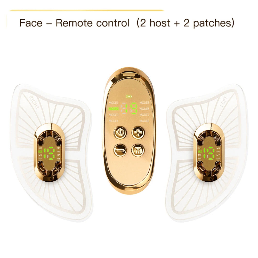 NEW EMS Facial Eye Massager Electric with Remote Control Muscle Stimulator Facial Massagers Beauty Eyes Face Lifting Fatigue Relief Women Skin Care Supplies