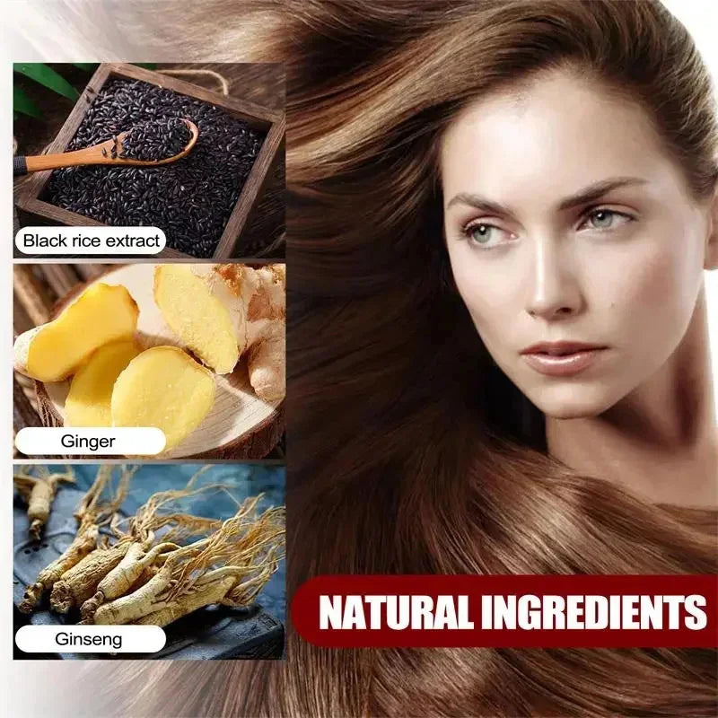 NEW Arrivals 5/10PCS Set Gray White Hair Treatment Serum Cover White Hair To Black Natural Color Repair Spray Anti Loss Hair Restore Healthy Hair Care Supplies