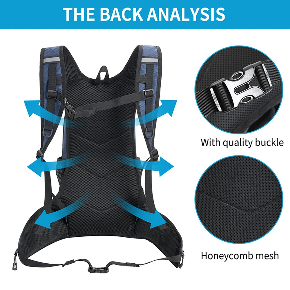 NEW Arrivals Hydration Backpack with Hydration Bladder, 1L, Small Running Backpack with Hydration System, Jogging for Men and Women Outdoor Travel Hiking Climbing Cycling Backpack