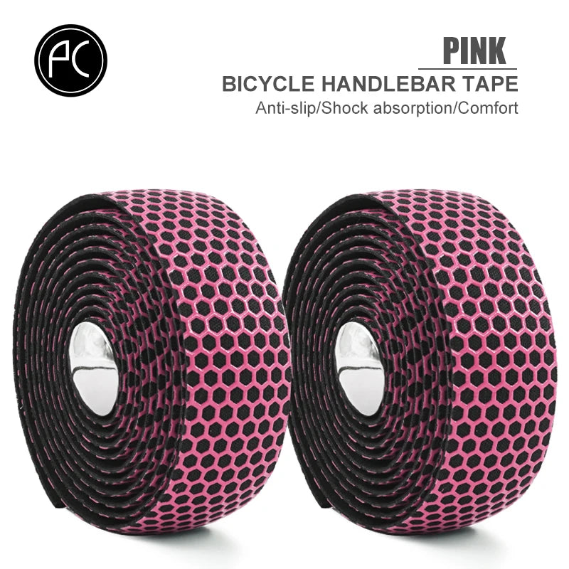 NEW Arrivals Road Cycling Handlebar Tape - Anti-Slip, Sweat-Absorbent, Honeycomb Patterned Cycling Essential Film Bicycle Parts Accessories Sports Supplies