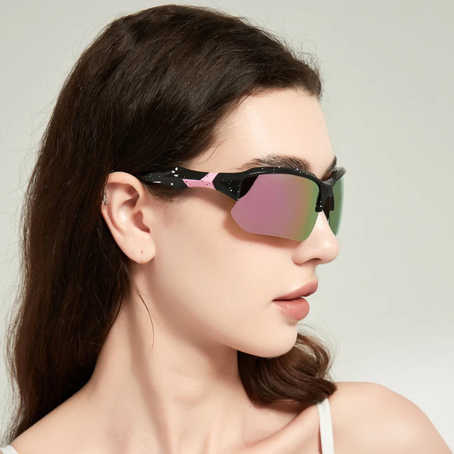 NEW Arrivals 40 PCS Set Fashion Vintage Half Frame Driving Fishing Cycling Sports Sunglasses Men Women Mountaineering Sun Glasses UV400 Night Vision Eyewear Sports Supplies