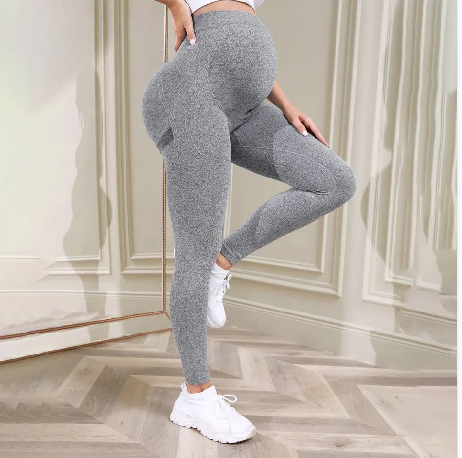 NEW Arrivals Women's Maternity Leggings Over The Belly Full Length Pregnancy Yoga Pants Active Wear Workout Leggings Outdoor Hiking Fitness Pants Pregnant Woman Sports Apparel Supplies