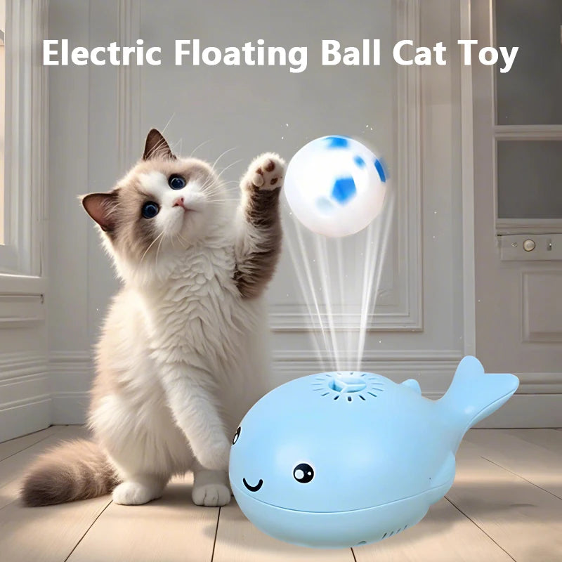 NEW Arrivals Electric Whale Floating Ball Toys Mini Fan Balancing Blowing Games Ideal Toys for Dogs and Cats Interactive Cat Toys Pets Supplies
