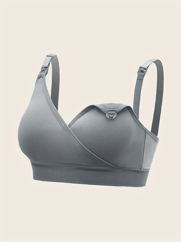 NEW Arrivals 3 PCS Set Breathable Front Open Nursing Bra Maternity Underwear Pregnancy Bra Full Cup Wireless Comfortable Breastfeeding Bra