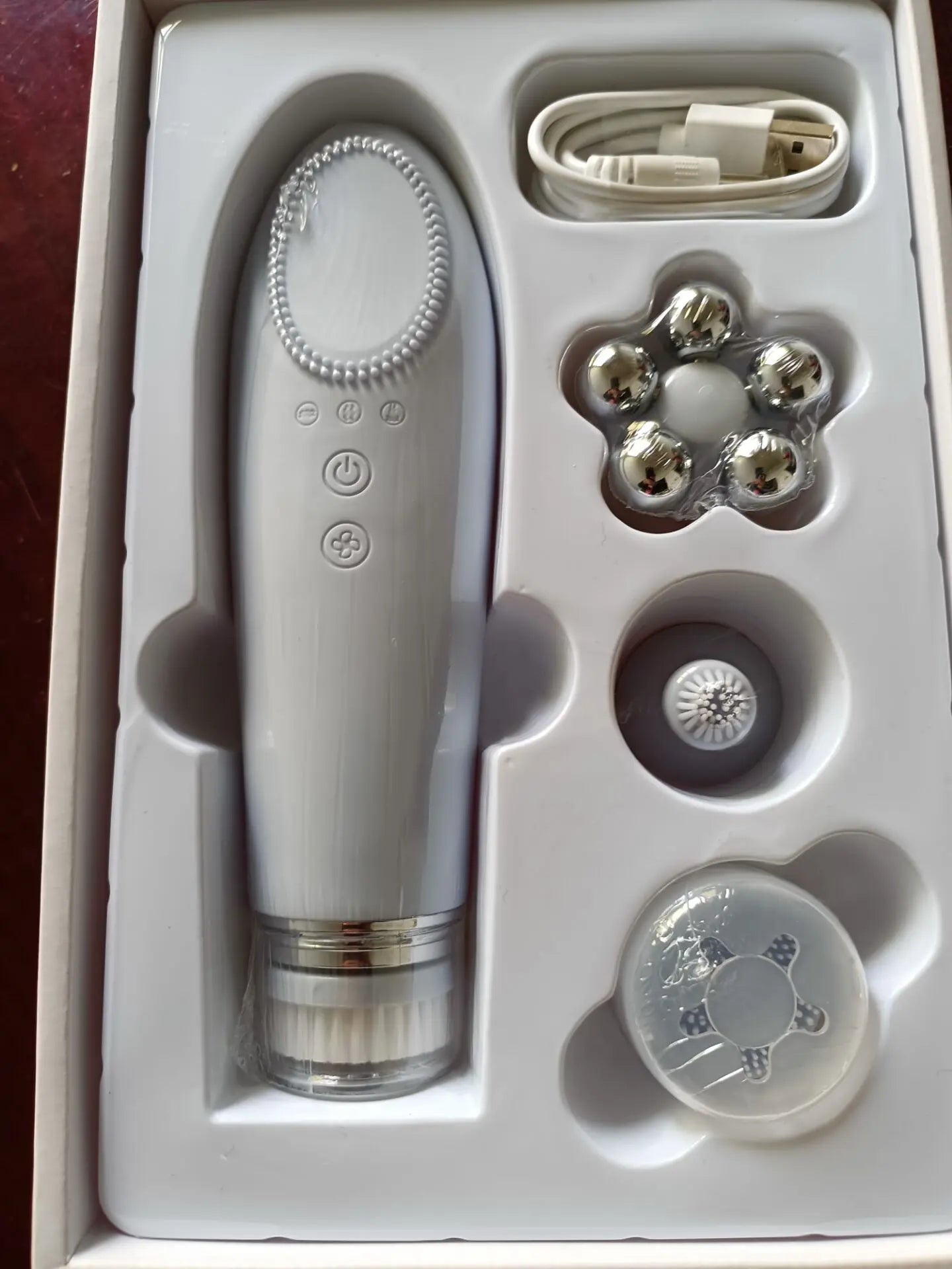 NEW Women Beauty Massage Tool for Face and Neck Facial Tool Metal Rolling Head Ladies Beauty Salon Spa Supplies