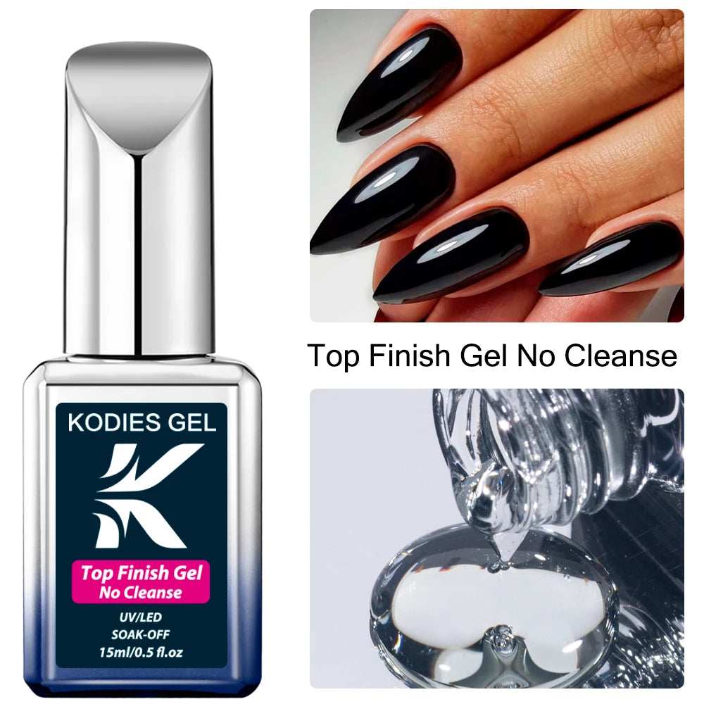 NEW Arrivals 4 in 1 Diamond Mix Korean Keratin GEL Super Shine Top Coat No Wipe Gel Nail Polish 15ML Semi Permanent UV High Glossy Gel Finish Sealer Manicure Topcoat Ladies Girls Cosmetic Accessories